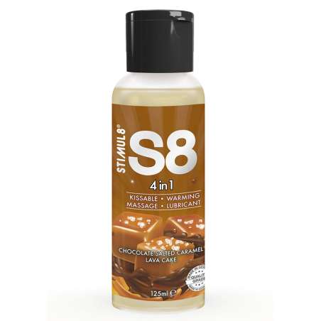 STIMUL8 S8 4 EN 1 LUBRICANTE POSTRE CHOCOLATE Y CARAMELO SALADO 125 ML