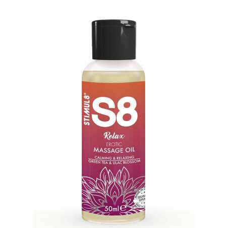 STIMUL8 S8 RELAX ACEITE DE MASAJE ERaTICO Ta VERDE 50 ML