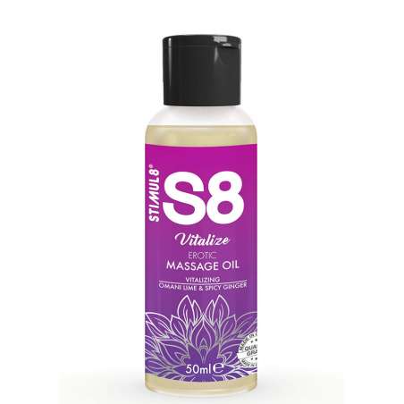 STIMUL8 S8 VITALIZE ACEITE DE MASAJE ERaTICO LIMA 50 ML