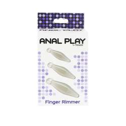 TOYJOY ANAL PLAY RIMMER DE DEDO 3 PIEZAS TRANSPARENTE