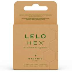 LELO HEX ORGANIC PRESERVATIVO CAJA 3 UDS