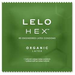 LELO HEX ORGANIC PRESERVATIVO CAJA 3 UDS
