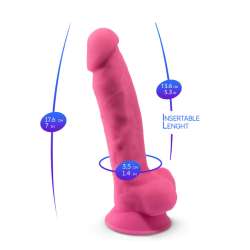 SILEXD PENE REALaSTICO MODELO 7 ROSA BRILLO EN LA OSCURIDAD