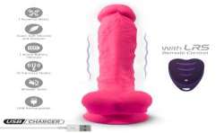 SILEXD PENE REALaSTICO MODELO 18 ROSA VIBRACIaN CONTROL REMOTO LRS