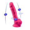 SILEXD PENE REALaSTICO MODELO 18 ROSA VIBRACIaN CONTROL REMOTO LRS