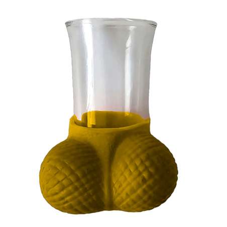 DIABLO PICANTE VASO DE CHUPITOS DORADO