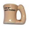 DIABLO PICANTE a IMaN TAZA CERaMICA CON ASA DE PENE aFOR MY BEST FRIENDa