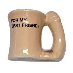 DIABLO PICANTE a IMaN TAZA CERaMICA CON ASA DE PENE aFOR MY BEST FRIENDa