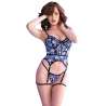 CHILIROSE CR 4861 CORSET ESTAMPADO AZUL L