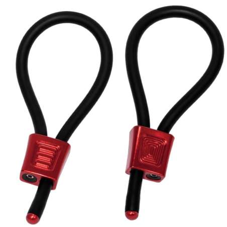 ELECTRASTIM PRESTIGE ELECTRA LOOPS ANILLOS DE PENE AJUSTABLES ROJO