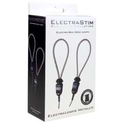 ELECTRASTIM ELECTRALOOPS E STIM ANILLOS METaLICOS AJUSTABLES PARA EL PENE