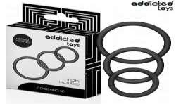 ADDICTED TOYS SET DE ANILLOS SILICONA MODELO 2