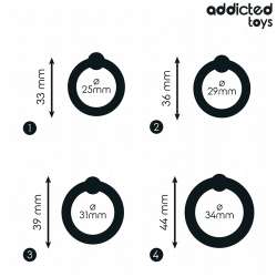 ADDICTED TOYS SET ANILLOS SILICONA DE PRESIaN