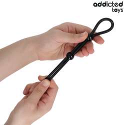 ADDICTED TOYS CUERDA SILICONA PARA EL PENE DE LAZO DOBLE