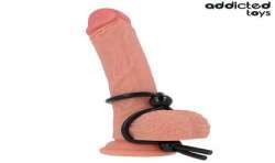 ADDICTED TOYS CUERDA SILICONA PARA EL PENE DE LAZO DOBLE