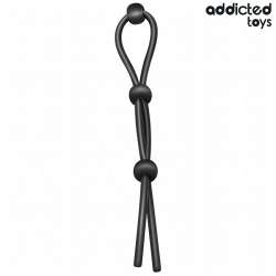 ADDICTED TOYS CUERDA SILICONA PARA EL PENE DE LAZO TRIPLE