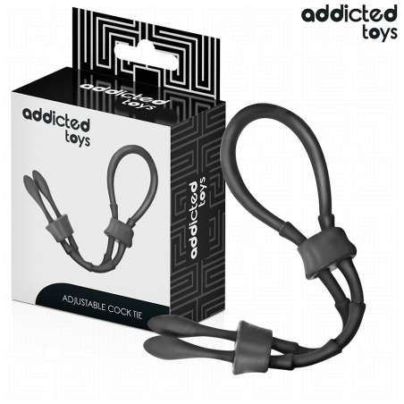 ADDICTED TOYS CUERDA SILICONA AJUSTABLE PARA EL PENE