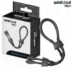 ADDICTED TOYS CUERDA SILICONA AJUSTABLE PARA EL PENE