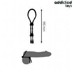 ADDICTED TOYS CUERDA SILICONA AJUSTABLE PARA EL PENE