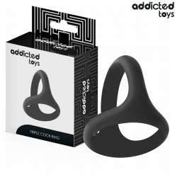 ADDICTED TOYS ANILLO TRIPLE GRUESO PARA EL PENE