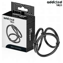ADDICTED TOYS ANILLO TRIPLE PARA EL PENE