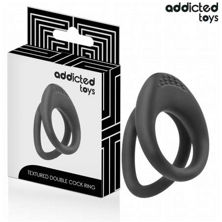 ADDICTED TOYS ANILLO TEXTURIZADO DOBLE PARA EL PENE