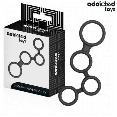 ADDICTED TOYS ANILLO PARA EL PENE CON DIVISORES PARA TESTaCULOS