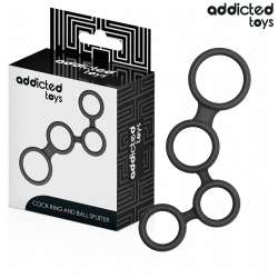 ADDICTED TOYS ANILLO PARA EL PENE CON DIVISORES PARA TESTaCULOS