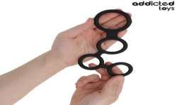 ADDICTED TOYS ANILLO PARA EL PENE CON DIVISORES PARA TESTaCULOS