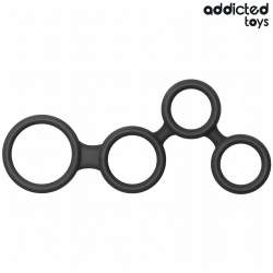 ADDICTED TOYS ANILLO PARA EL PENE CON DIVISORES PARA TESTaCULOS