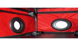 SECRET DOME KINK CLUB LA NICHE CABINA NEGRO ROJO