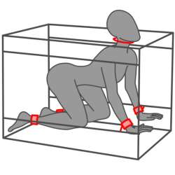 SECRET DOME KINK CLUB LA NICHE CABINA NEGRO ROJO