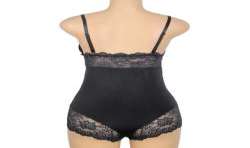 SUBBLIME TEDDY DETALLE ENCAJE FLORAL NEGRO S M