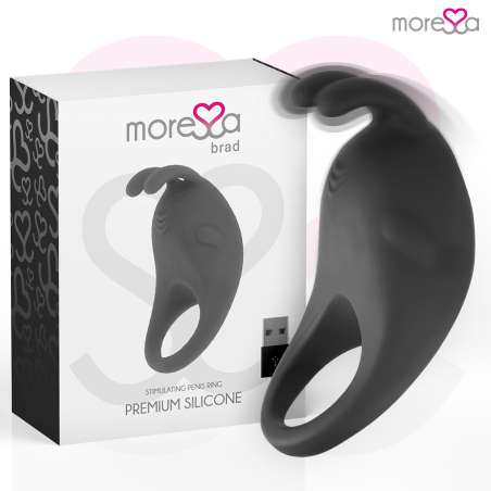MORESSA BRAD PREMIUM SILICONE RECARGABLE NEGRO