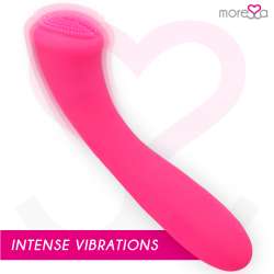 MORESSA CELSO MASAJEADOR DUO PUNTO G Y SUERO PELVICO PREMIUM SILICONE RECARGABLE