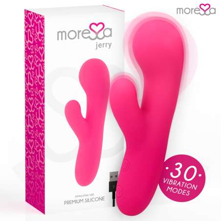 MORESSA JERRY CLIP VIBRADOR PUNTO G Y CLITORIS PREMIUM SILICONE RECARGABLE