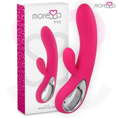 MORESSA TROY MASAJEADOR PUNTO G Y CLITORIS PREMIUM SILICONE RECARGABLE