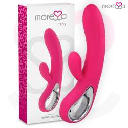 MORESSA TROY MASAJEADOR PUNTO G Y CLITORIS PREMIUM SILICONE RECARGABLE