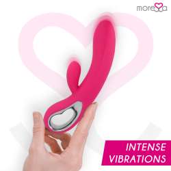 MORESSA TROY MASAJEADOR PUNTO G Y CLITORIS PREMIUM SILICONE RECARGABLE