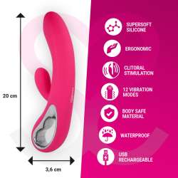 MORESSA TROY MASAJEADOR PUNTO G Y CLITORIS PREMIUM SILICONE RECARGABLE