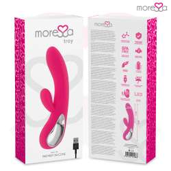 MORESSA TROY MASAJEADOR PUNTO G Y CLITORIS PREMIUM SILICONE RECARGABLE