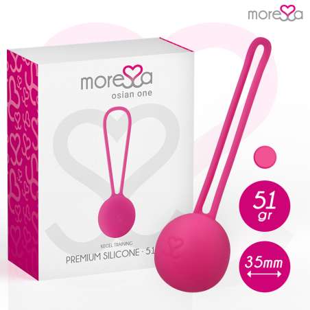 MORESSA OSIAN ONE ENTRENAMIENTO SUELO PELVICO 51gr PREMIUM SILICONA ROSA