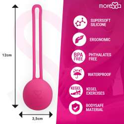 MORESSA OSIAN ONE ENTRENAMIENTO SUELO PELVICO 51gr PREMIUM SILICONA ROSA