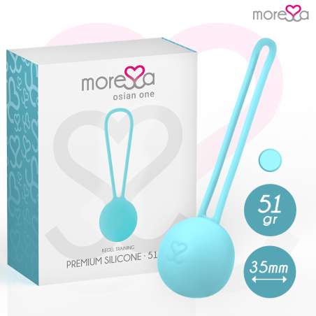 MORESSA OSIAN ONE ENTRENAMIENTO SUELO PELVICO 51gr PREMIUM SILICONA TURQUESA