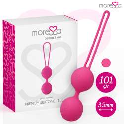 MORESSA OSIAN TWO ENTRENAMIENTO SUELO PELVICO 101gr PREMIUM SILICONA ROSA