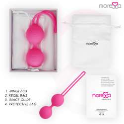 MORESSA OSIAN TWO ENTRENAMIENTO SUELO PELVICO 101gr PREMIUM SILICONA ROSA