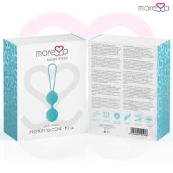 MORESSA OSIAN THREE ENTRENAMIENTO SUELO PELVICO 85 gr PREMIUM SILICONA TURQUESA