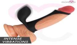MORESSA BRANDON POTENTE ANILLO VIBRADOR CON FUNDA DE ENGROSAMIENTO MASCULINO