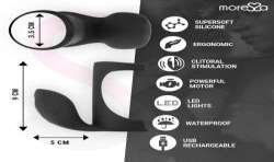 MORESSA BRANDON POTENTE ANILLO VIBRADOR CON FUNDA DE ENGROSAMIENTO MASCULINO