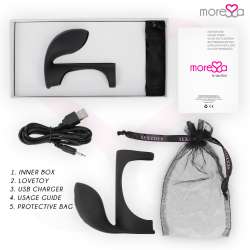 MORESSA BRANDON POTENTE ANILLO VIBRADOR CON FUNDA DE ENGROSAMIENTO MASCULINO